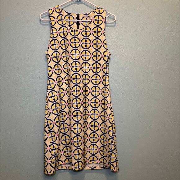 Toi et Moi Dresses & Skirts - Toi et Moi Sleeveless Sheath Dress Medium Geometric Print NWT